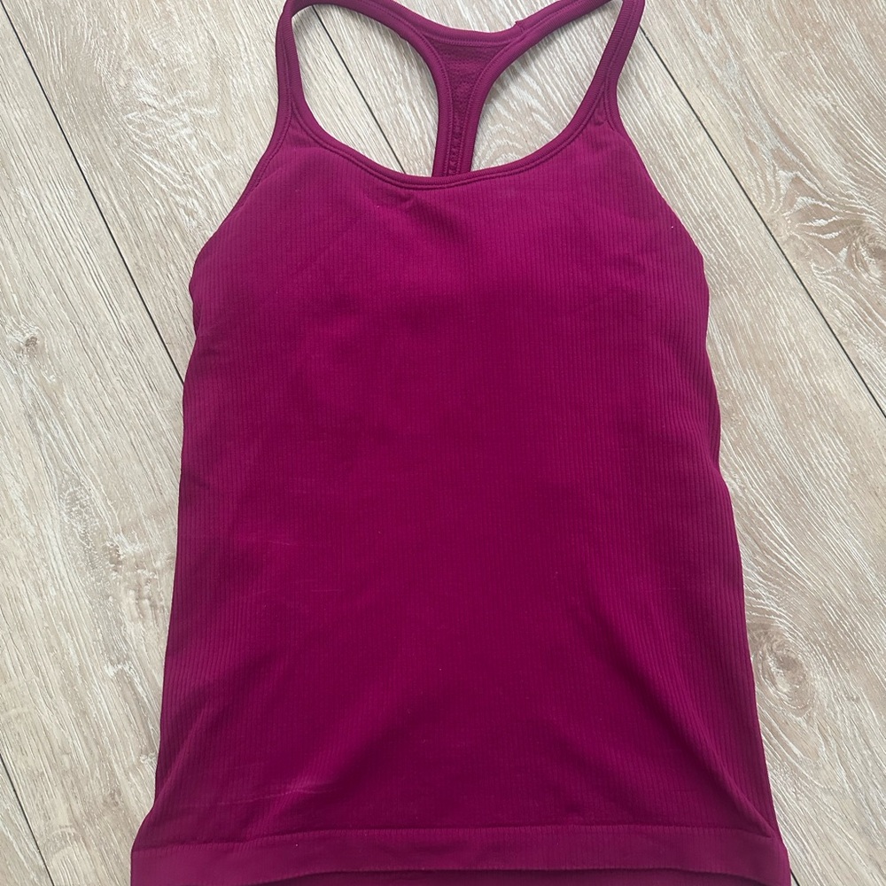 Athleta Magenta Racerback Tank Top